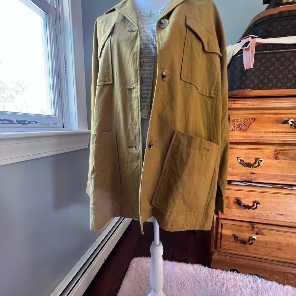 𝅺zara mustard jacket size M nwt - Picture 2 of 9